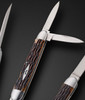 3 Blade, Lockback Whittler Folding Slipjoint with Remington Bone, Handmade by Bill Ruple, Hall Of Fame Inductee, 2022  ❗NEW, BLADE SHOW 2025