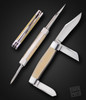 3 Blade Stockman Slipjoint Folder with Antique Westinghouse Micarta, Handmade by Bill Ruple, Hall Of Fame Inductee, 2022 ❗NEW, BLADE SHOW 2025