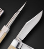 3 Blade Stockman Slipjoint Folder with Antique Westinghouse Micarta, Handmade by Bill Ruple, Hall Of Fame Inductee, 2022  ❗NEW, BLADE SHOW 2025