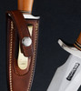 Model 2-4 with Yellow, Westinghouse Micarta with Original Leather Sheath by Randall Made Knives, Late 1970's to Early 1980's ❗RARE❗