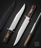 "Old Grizzley" Stag Bowie, 16.75" OA by D.E. Henry
