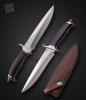 Wood Fighter, 12.5" OA, by Jim Siska, 92 on Back of Sheath