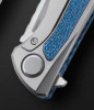 Hati CGG, Full-Sized, Lightweight Flipper-Folder with Titanium Inlay, Blue Alutex Inlay, MagnaCut, Collaboration Folder by Chris Reeve and Sergey Shirogorov ⚠️ Limited Edition ⚠️
