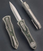 Deadlock, Model "C" Double Edge Blade, by Hawk Knife Designs, (#B, Green)