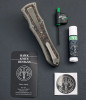 Deadlock, Model "C" Double Edge Blade, by Hawk Knife Designs, (#C, Brown)