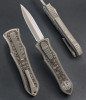 Deadlock, Model "C" Double Edge Blade, by Hawk Knife Designs, (#D, Greyish-Brown)