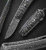 "GLIMMERS" 4/1/83 #48, All Damascus Folder by Jim Schmidt ❗RARE❗