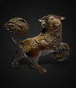 Antique Chinese Bronze Pixiu (Guardian Lion) Incense Burner