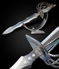 Fantastic Custom Sword with Loop Guards and Pearl