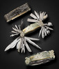 Late 1800's Mother of Pearl French Made Multi Blade Folder