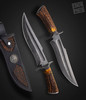 Jason Knight Damascus Recurve Bowie
