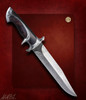 Wilkinson, Henning SOLD - Centipede Damascus and Red Bush Willow Wood Subhilt - SOLD 