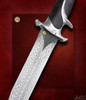 Wilkinson, Henning SOLD - Centipede Damascus and Red Bush Willow Wood Subhilt - SOLD 