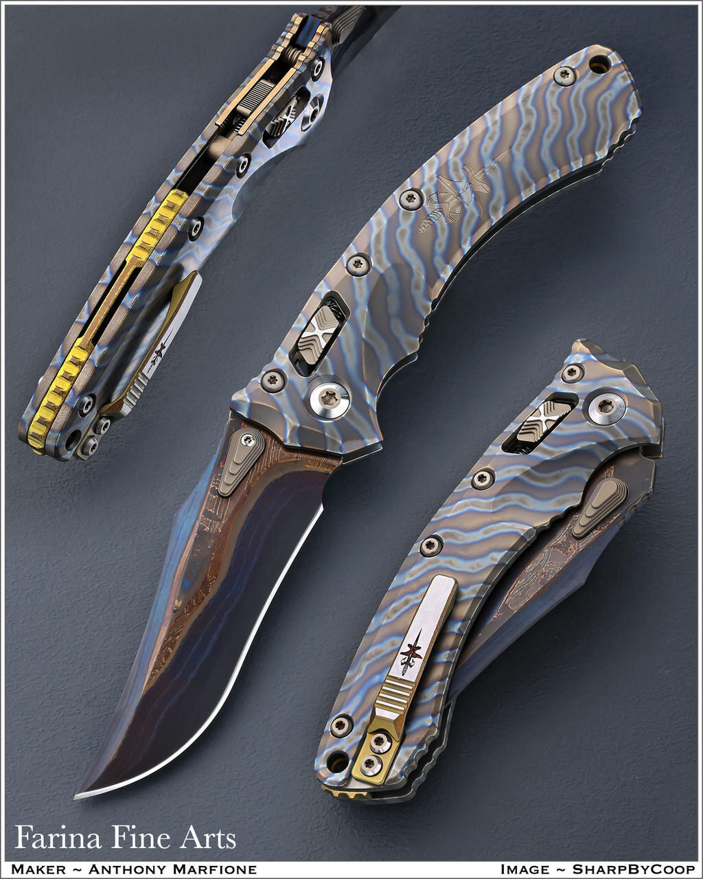 Marfione, Anthony, CUSTOM AMPHIBIAN PERSIAN Knife | Farina Fine