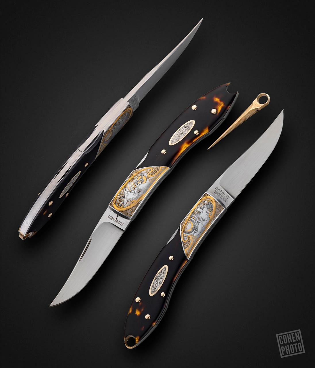 Howard, Durvyn, Double Lockback with Gold Toothpick, Engraved by