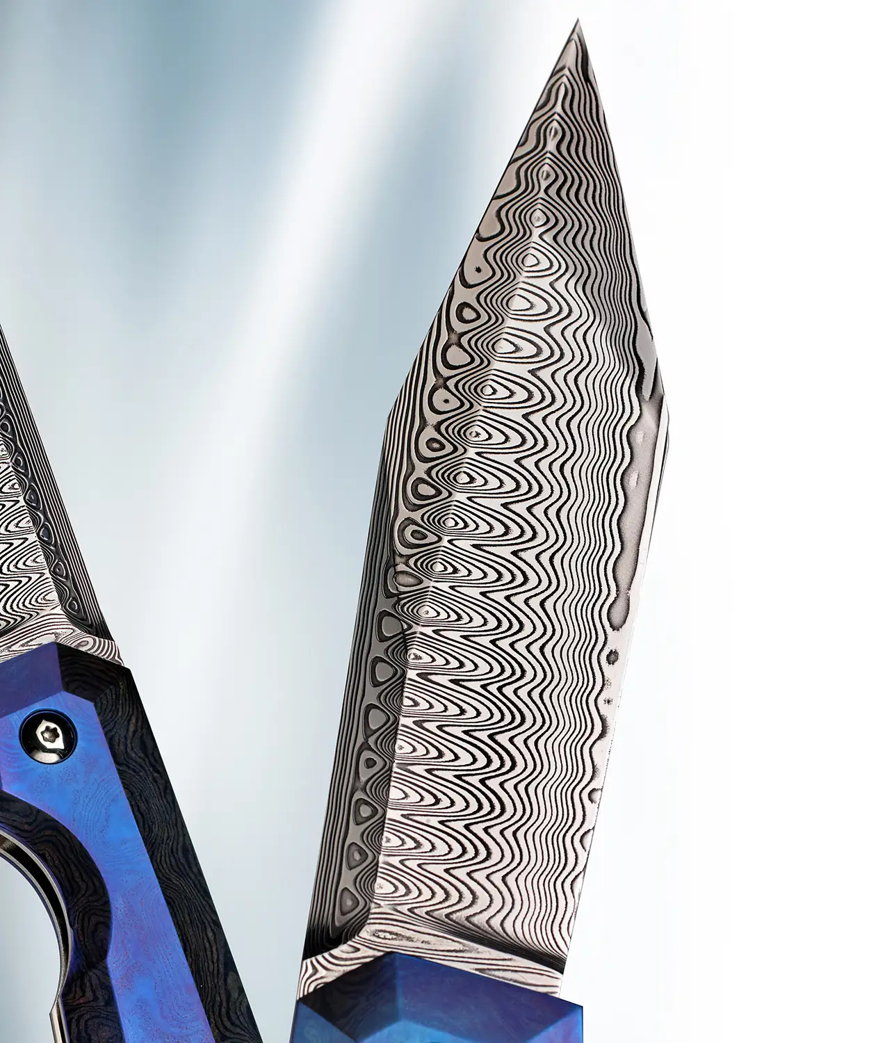 Compostella, Stefano, SquareXL Folder with Anodized Timascus by