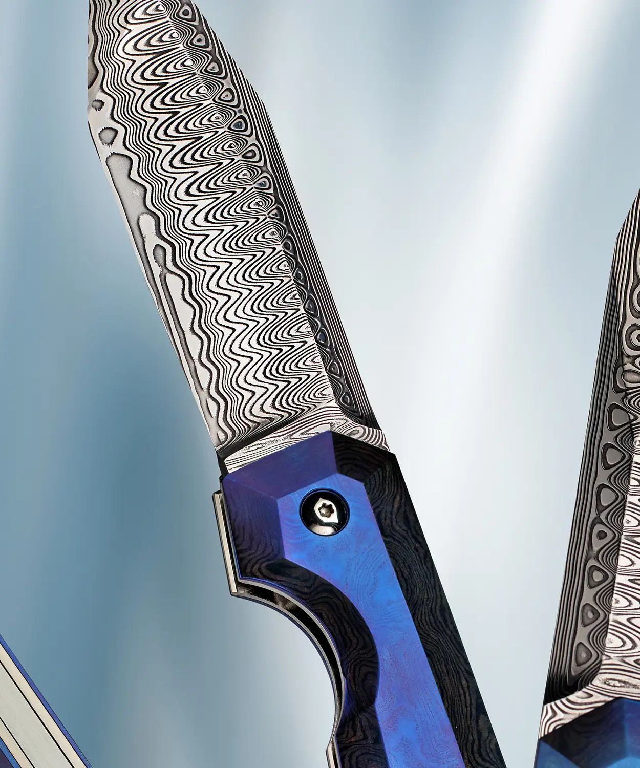 Compostella, Stefano, SquareXL Folder with Anodized Timascus by