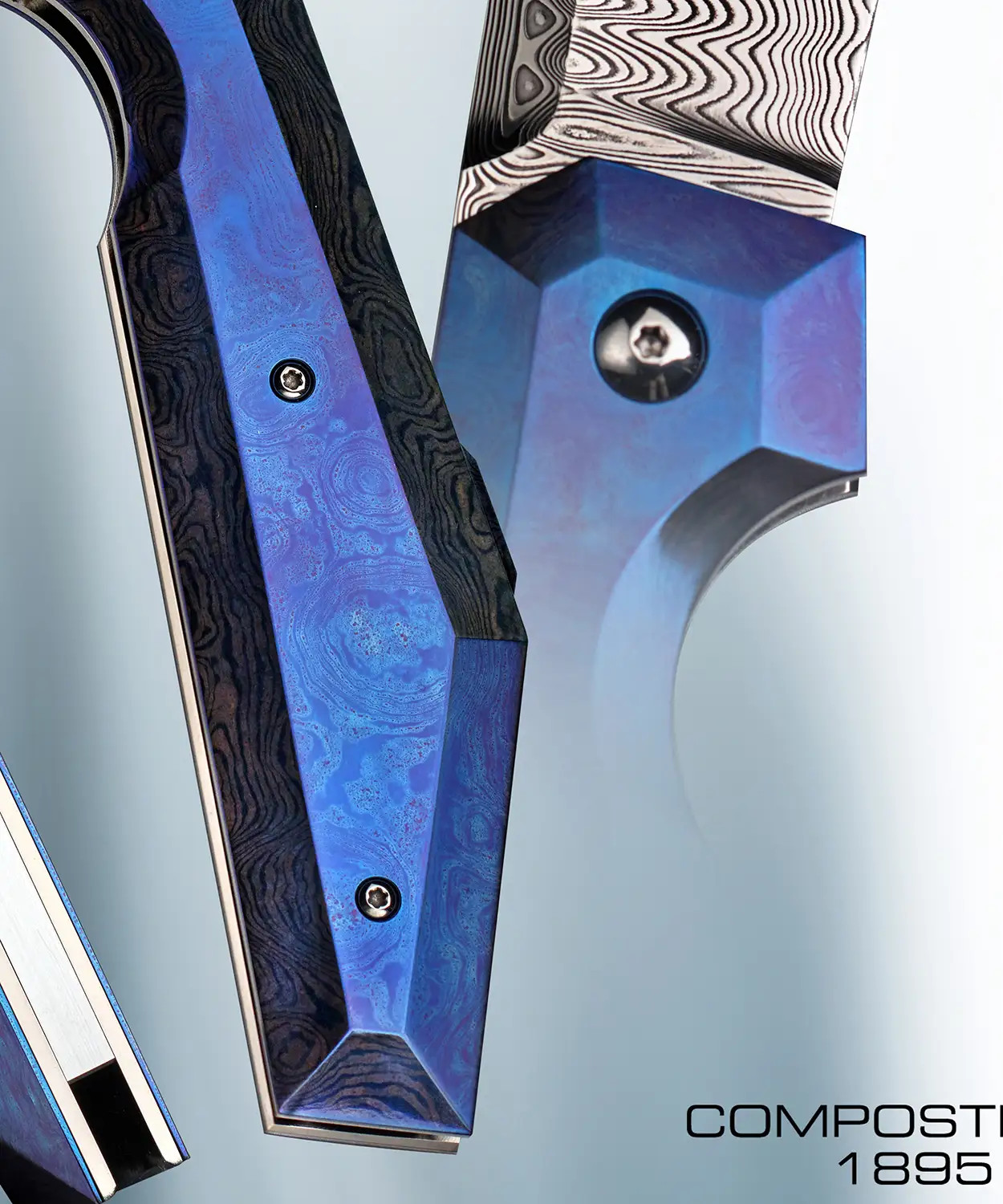 Compostella, Stefano, SquareXL Folder with Anodized Timascus by