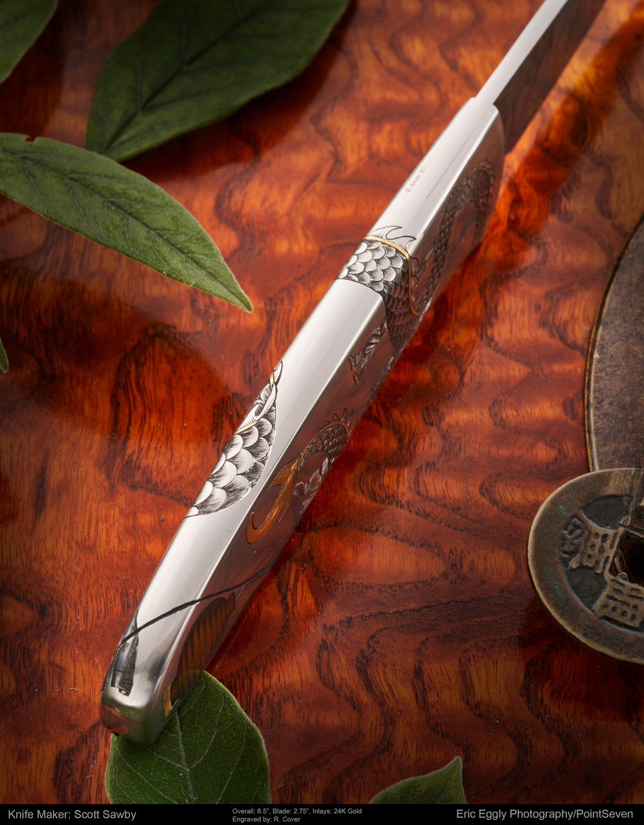 Sawby, Scott, Dancing Dragon Folder by Scott Sawby, Engraved by
