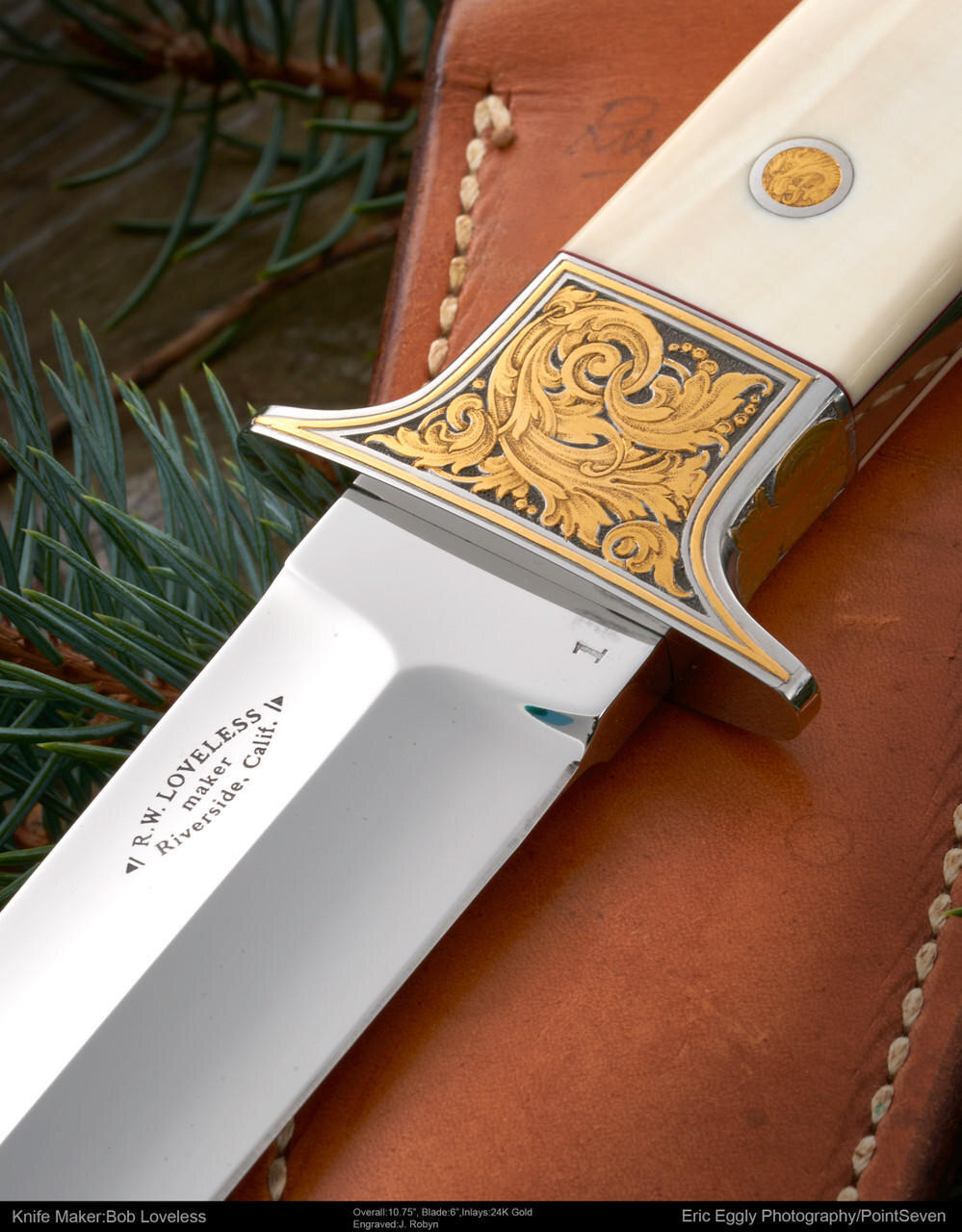 Loveless, R.W., Bob, Mammoth Fighter, Engr: Jon Robyn Knife