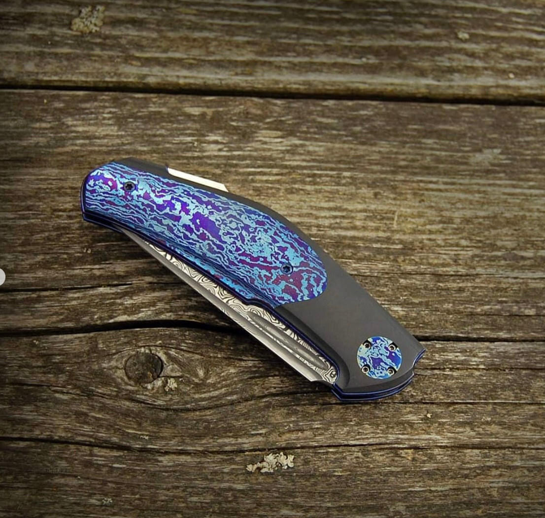 Nylund Brothers, Timascus Zirconium Folding Blade Knife | Farina