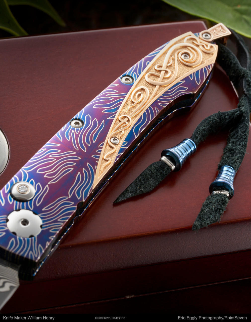 Henry, William, Folder, Engr: Amayak Stepanyan Knife | Farina Fine