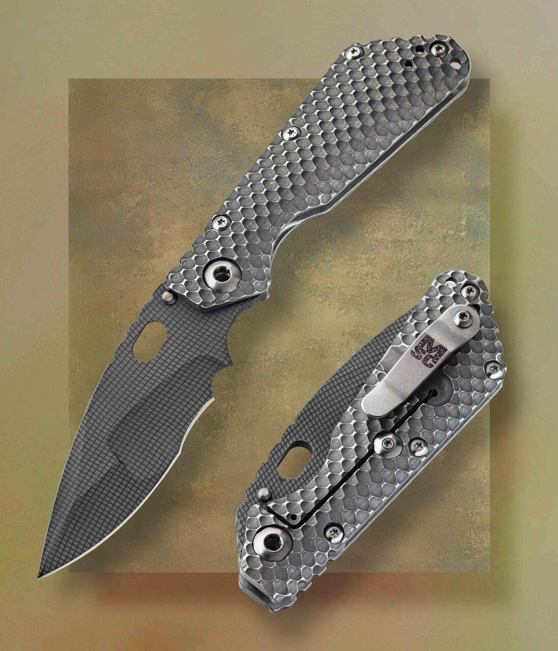 Mick Strider Custom Knives, Strider - MSC SMF DGG Nightmare Grind