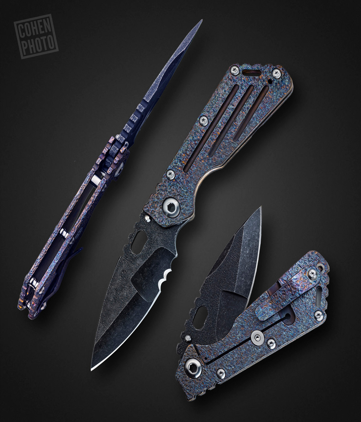 Mick Strider Custom Knives, MICK STRIDER CUSTOM, MODEL SMF, MAGMA