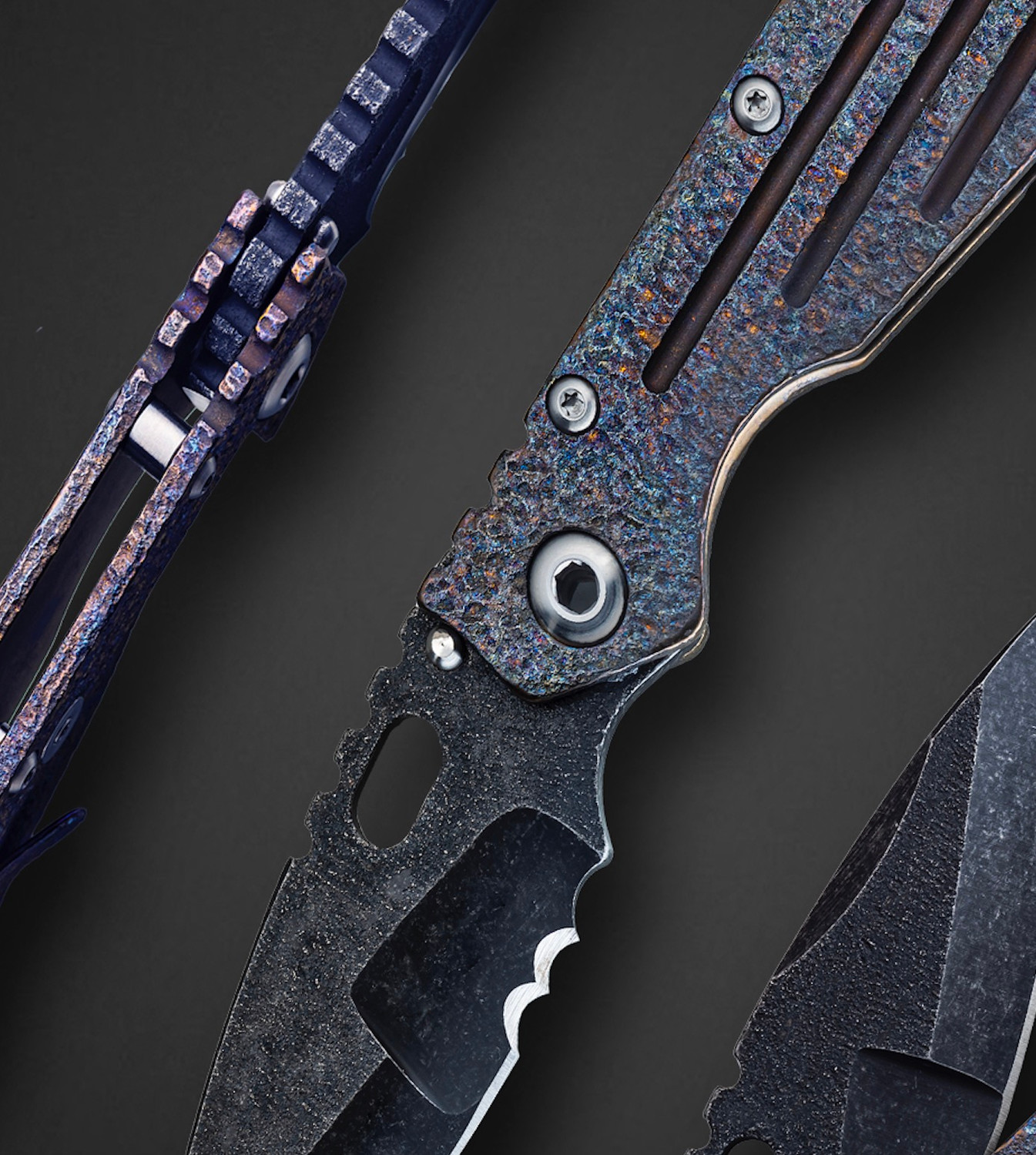 Mick Strider Custom Knives, MICK STRIDER CUSTOM, MODEL SMF, MAGMA