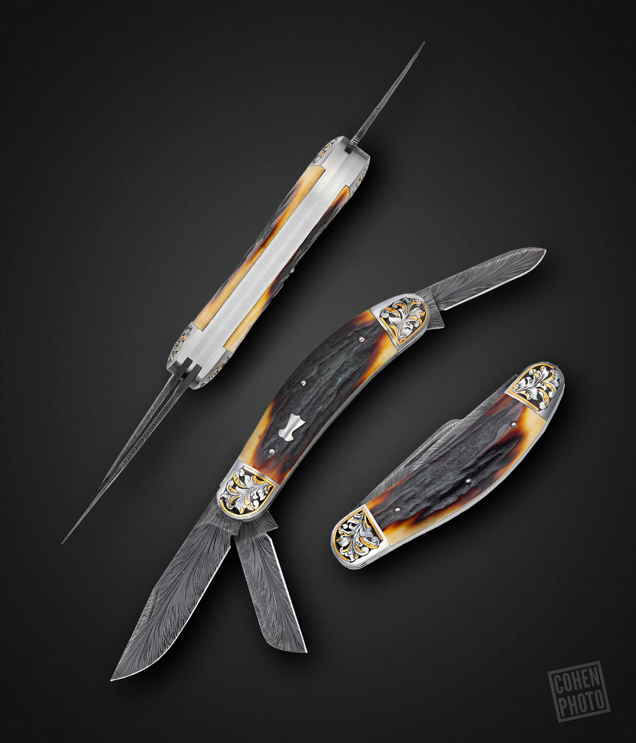 『激レア』The Knife in spun America Fiddleback Forge Acadiana Cheese Knife - Outstaning Figured Sycamore -