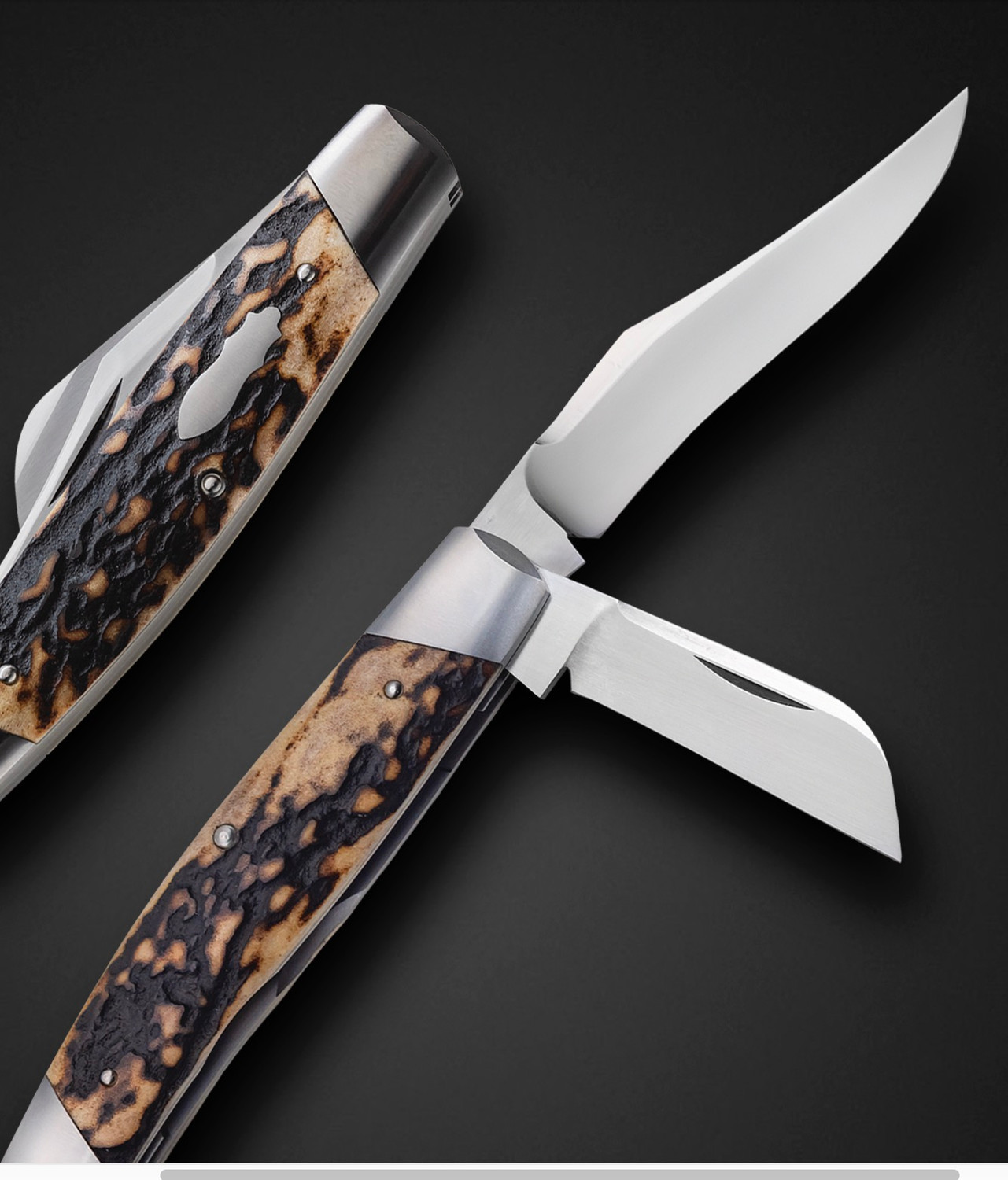 Ploppert, Tom, 3 Blade Texas Stockman Slipjoint Folder with Punch