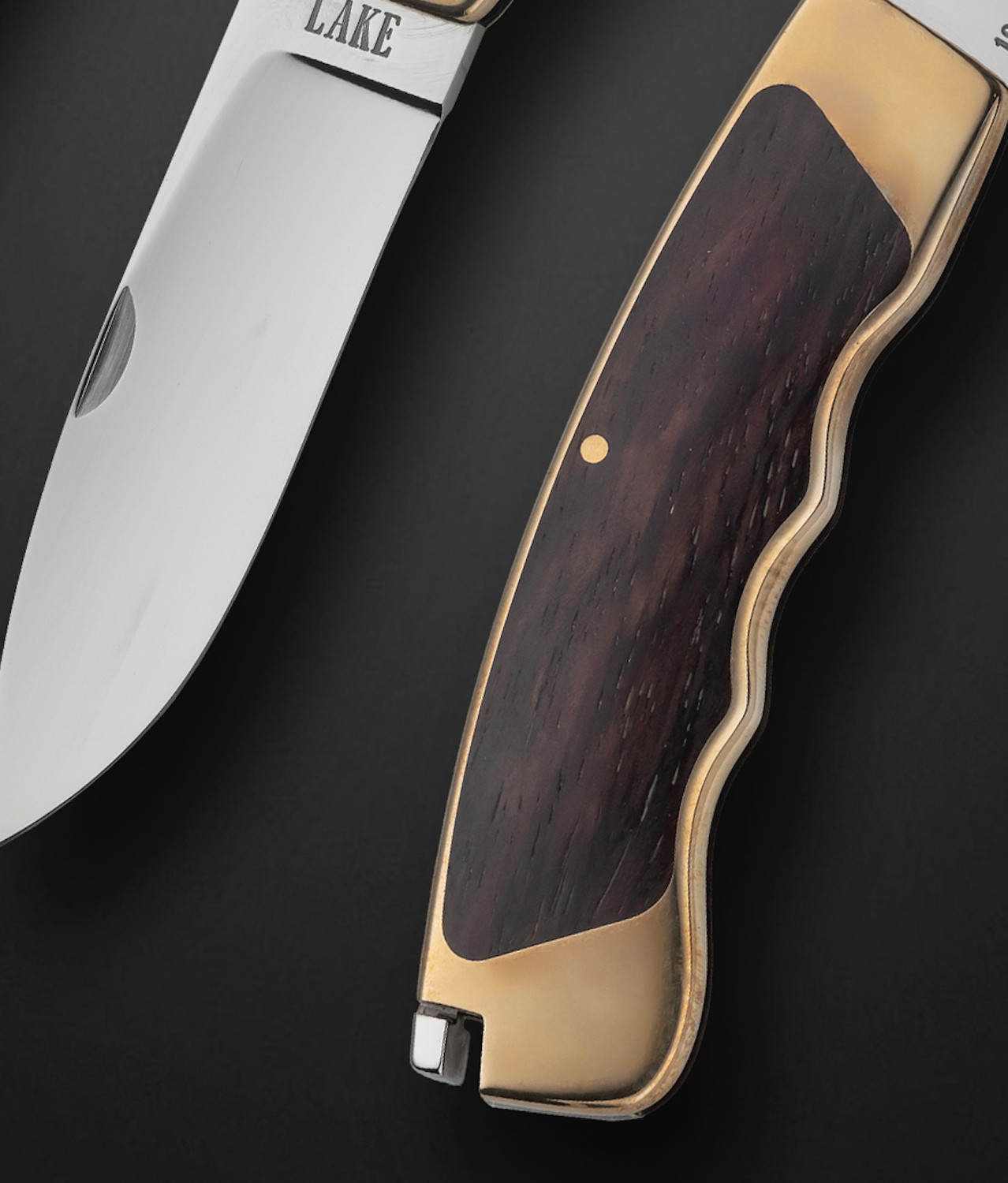Lake, Ron, Brass Interframe with Ironwood, Tail Lock by Ron Lake