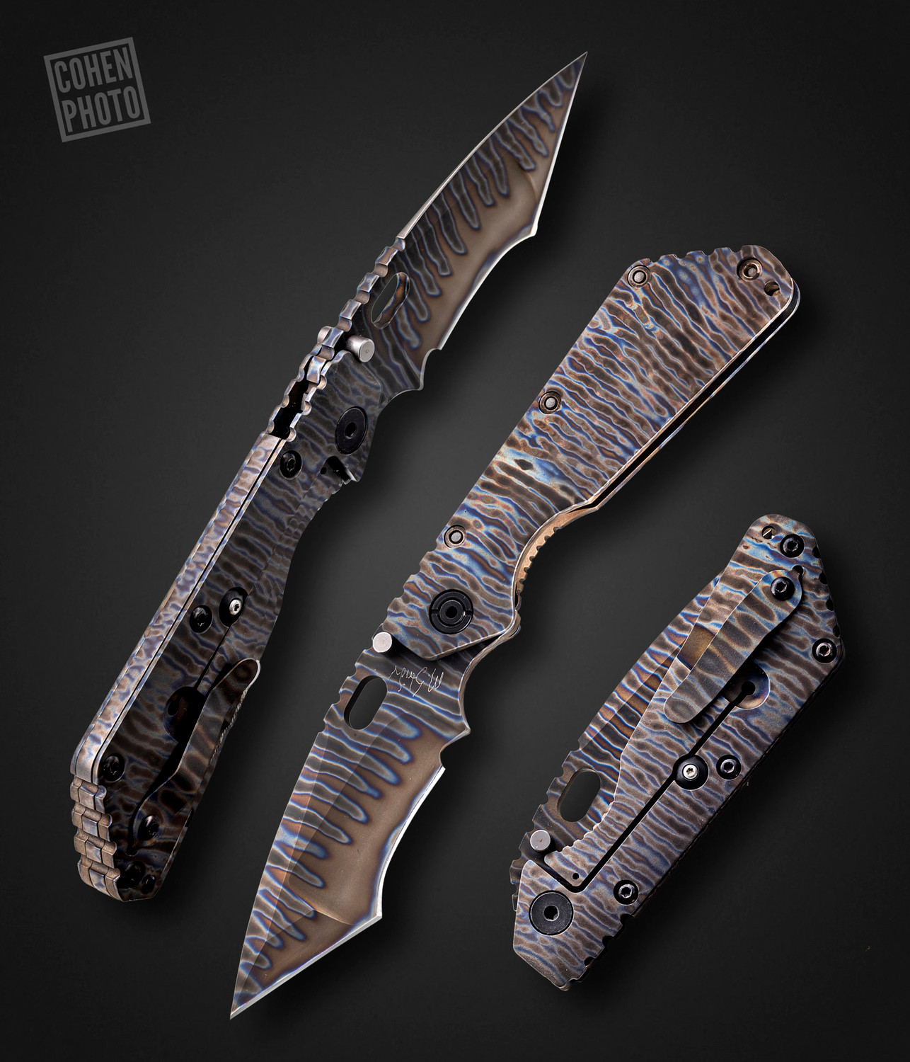 Mick Strider Custom Knives, Mick Strider Full Custom Titanium