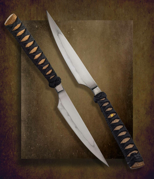  Fogg, Don - Hamon Fixed Blade, with Black Wrapped Handle 
