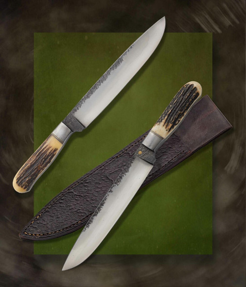  Fogg, Don - Large Camp Knife with Leather Sheath 