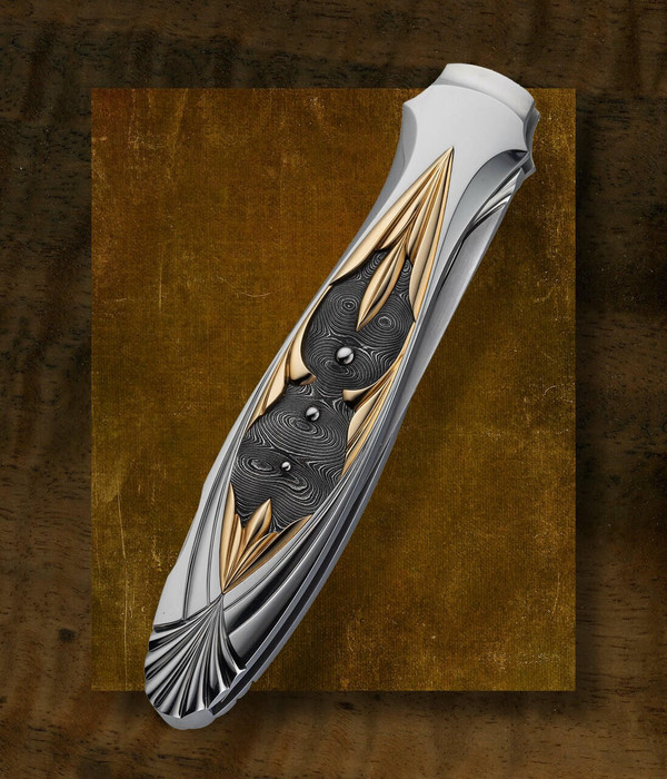 Crotto, Nicanor, Sterling Silver Reposé Snake Dagger with