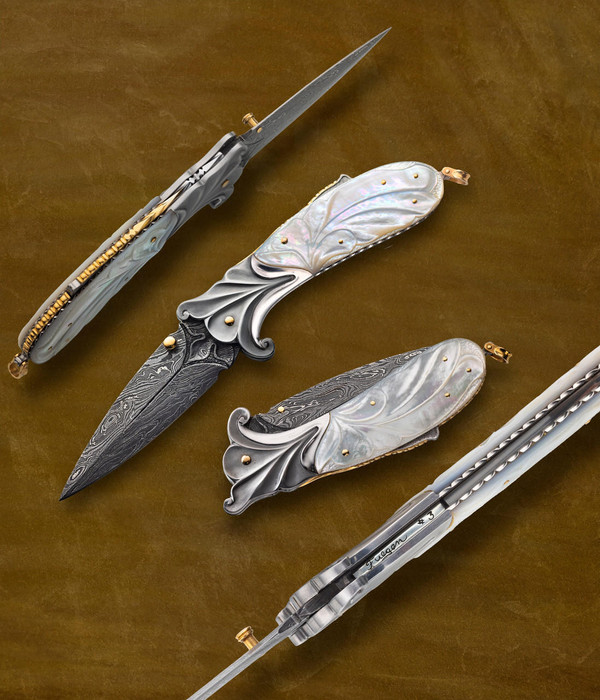 Fuegen, Larry, Fuegan, Larry - Carved Mother of Pearl Damascus