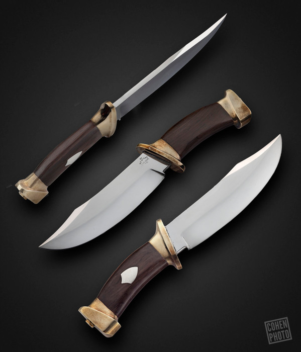 Model M7, Fighter with Carbon Steel Blade and Brass Guard and Butt, Made in Lime Kiln, MD by William F. Moran Model M7, Fighter with Carbon Steel Blade and Brass Guard and Butt, Made in Lime Kiln, MD by William F. Moran