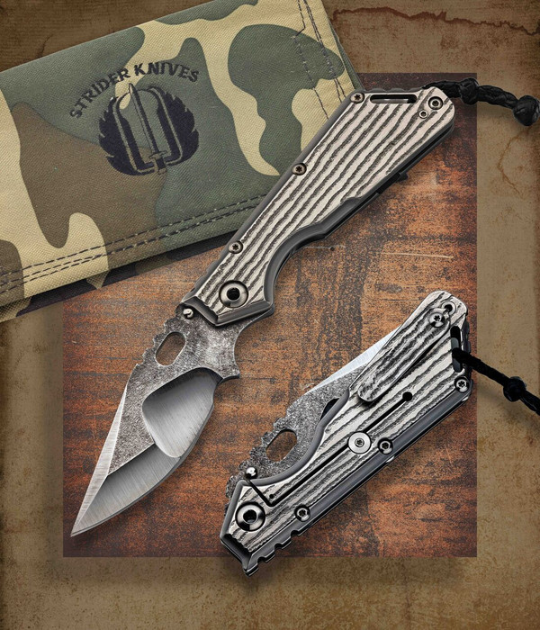 Mick Strider Custom Knives, Strider - MSC XL smf.DGG nmg. Rhino