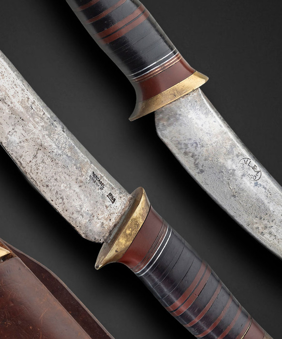 Scagel Knife for VL&A, Chicago, with Original Scagel Sheath, made for A&F by William Wales Scagel Scagel Knife for VL&A, Chicago, with Original Scagel Sheath, made for A&F by William Wales Scagel