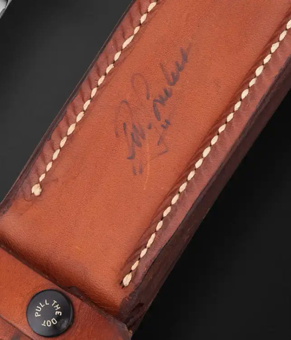 Loveless Dixon Fighter with #318 and Signed Original Sheath by R.W., Bob Loveless Loveless Dixon Fighter with #318 and Signed Original Sheath by R.W., Bob Loveless