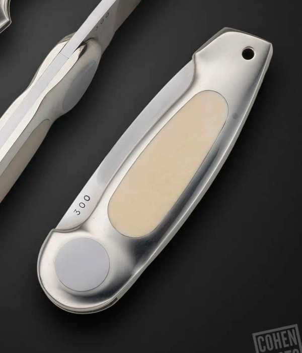 Button Lock by Jimmy Lile, with Antique Mammoth Inlays, #300