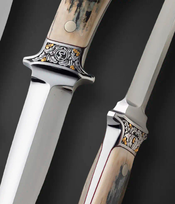 Integral Dagger with Mammoth Scales by Ted Dowell & Engraving by Julie Warenski Integral Dagger with Mammoth Scales by Ted Dowell & Engraving by Julie Warenski