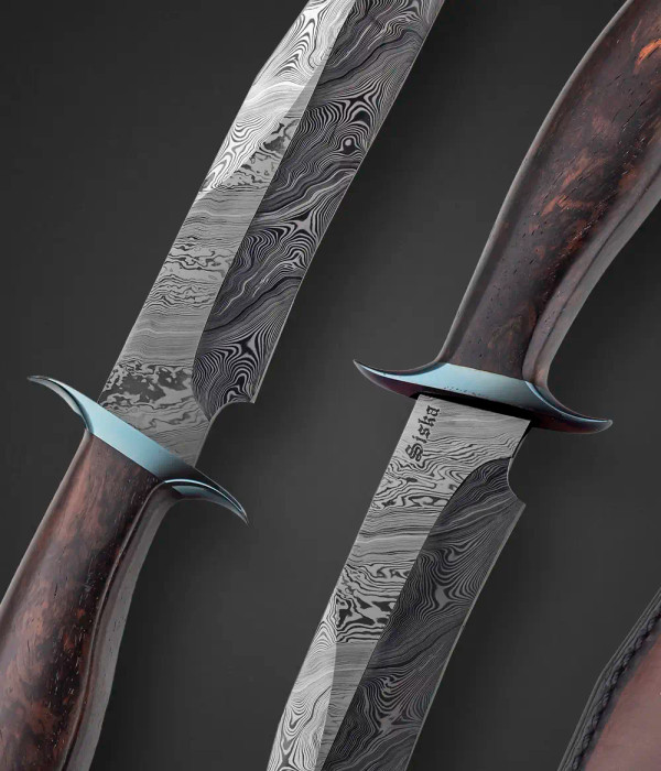 Ironwood Fighter, 10.75" OA, by Jim Siska, 98 on Back of Sheath Ironwood Fighter, 10.75" OA, by Jim Siska, 98 on Back of Sheath