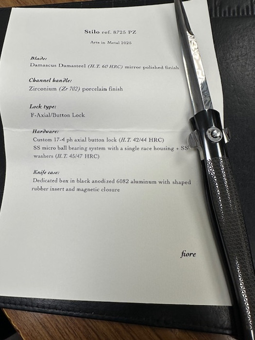 Vincenzo Fiore Model Stilo ref. 8725 PZ