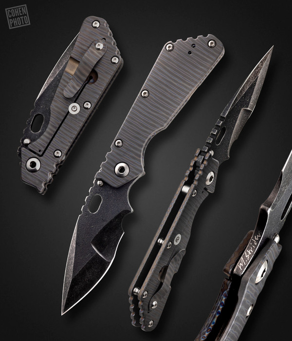 Mick Strider Custom Knives, Strider - MSC SMF DGG Nightmare Grind