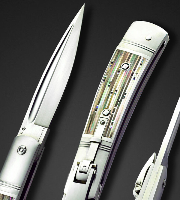 Juergen Steinau Credit Card Automatic, 100% Sized, with Pearl Inlay Multi-Row Inlay