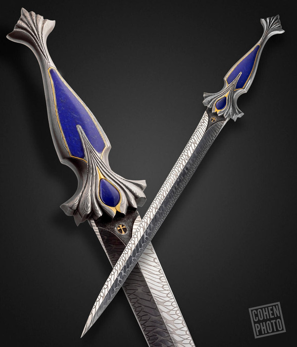 【Taka着用】LLICA SNAKE HEART DAGGER 90s Crotto, Nicanor, Sterling Silver Reposé Snake Dagger with