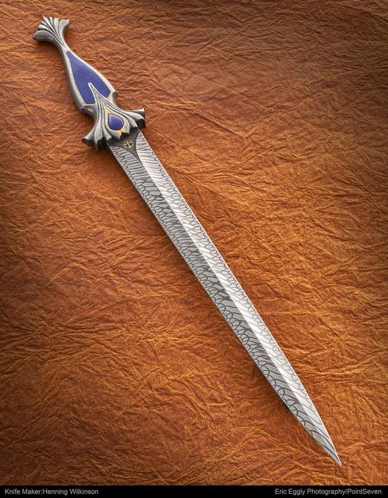 Crotto, Nicanor, Sterling Silver Reposé Snake Dagger with