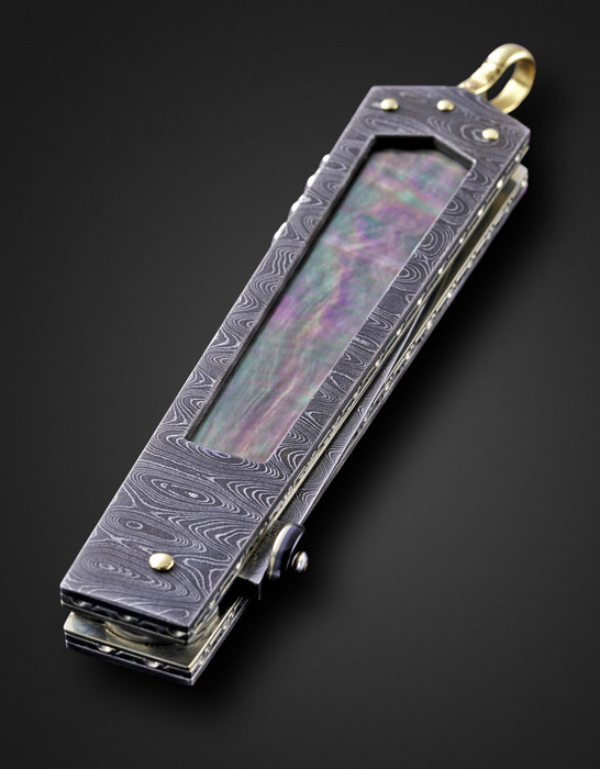 Barry Davis Dagger with Black Lip Pearl, James Schmidt Tribute Knife